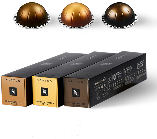 네스프레소 버츄오 캡슐 더블 에스프레소 3종 세트 ( 키아로 스쿠로 돌체 ), 9.5g, 1세트, 10개입