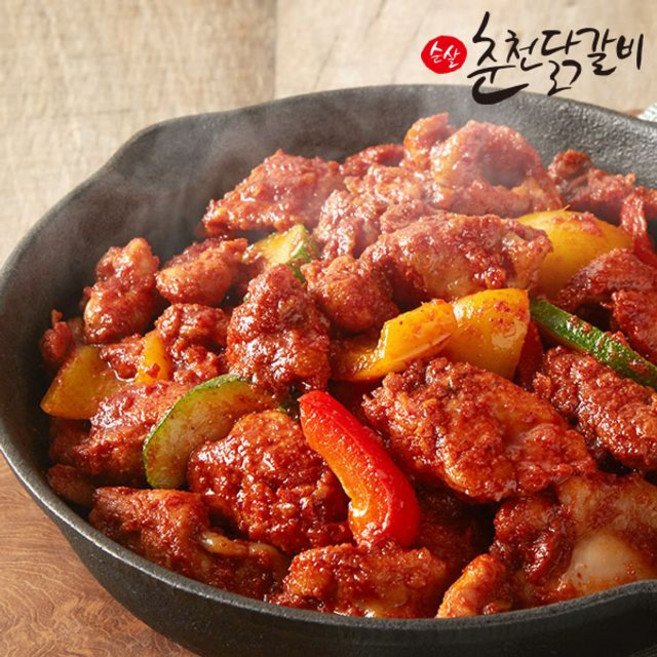 국내산 닭으로 만든 순살 춘천닭갈비, 4개, 500g