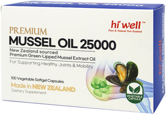 하이웰 프리미엄 홍합 25000 소프트겔 캡슐, 100정, 1개