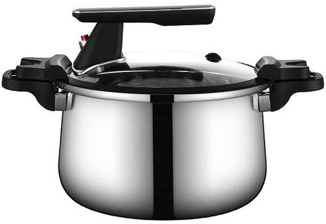 신해천미 진공 저압냄비 압력솥 인덕션겸용, 1개, 실버, 6.5L