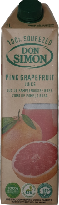 돈시몬 생과일 착즙 자몽주스, 1L, 2개