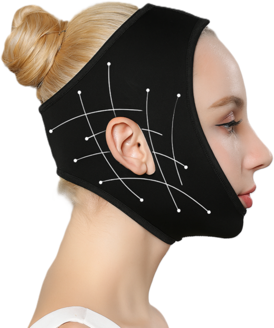 리쥬아 NMPA인증 리프팅 밴드, 블랙, 1개