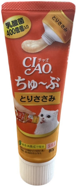 INABA CIAO 啾嚕 膏狀啾嚕肉泥, 雞肉, 80g, 1條