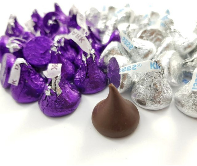 HERSHEY'S Kisses 水滴巧克力 牛奶巧克力 黑巧克力 白巧克力 包裝巧克力 進口巧克力 蛋奶素, 1個, 7C-綜合水滴巧克力 200公克