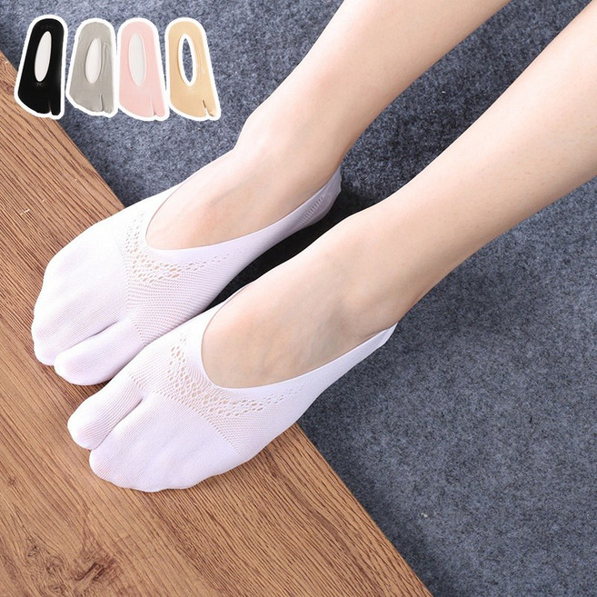 여름 타비양말 세트 얇은 스타킹 조리 엄지발가락 타비덧신 5켤레