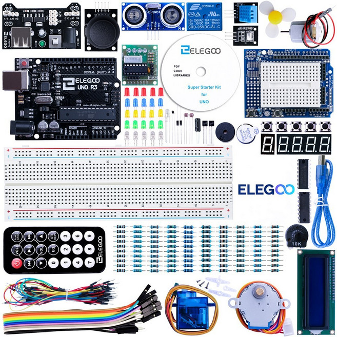 ARDUINO 프로젝트 슈퍼 IDE E 전자 DIY 스타터 튜토 호환되는 된 R3이 O 키트 UNO 및 키트와, 1개