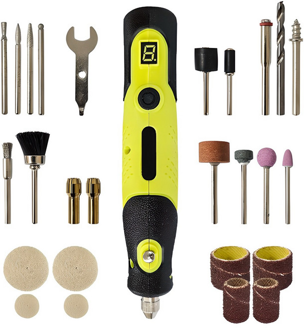 센스툴 샌딩 연마 조각 DIY 전동 공구 세트 무선 미니 그라인더, 1개