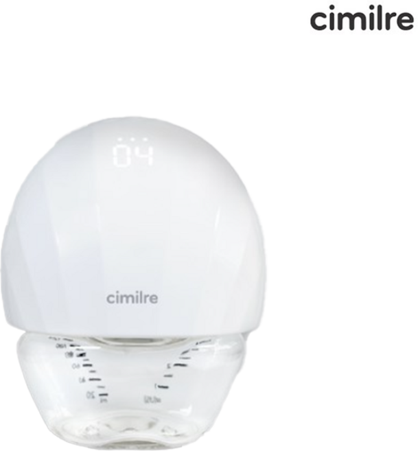 시밀레 프리티3 플러스 충전식 휴대용 핸즈프리 유축기, 화이트, 1개