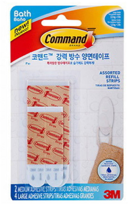 3M 코맨드 욕실 방수 리필테이프, 1개, 없음