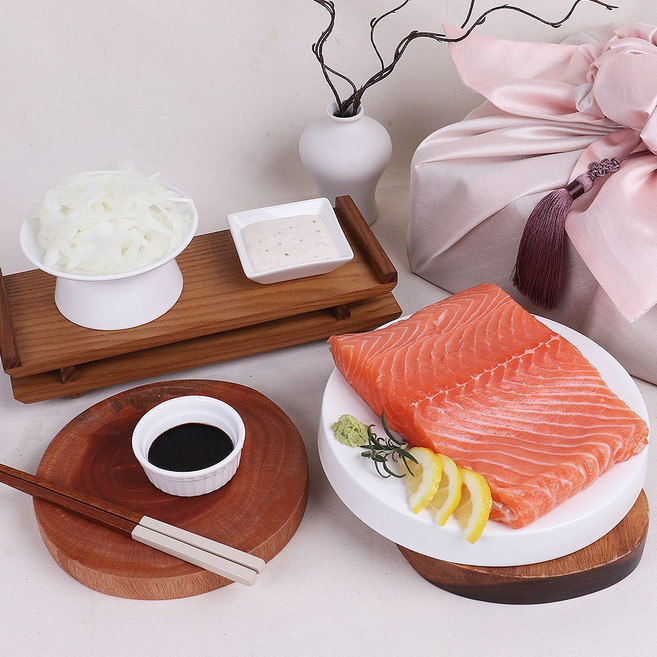 [명절선물세트] 바른씨 연어 실속 선물세트, 1개