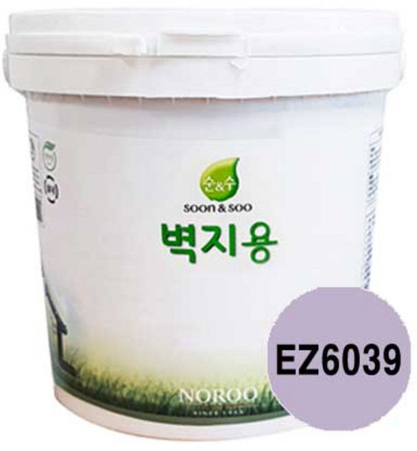 순앤수 벽지용페인트 2L 에그쉘광 친환경 벽면 곰팡이방지, EZ6039, 1개