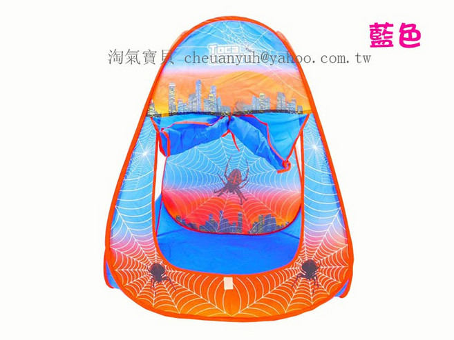 淘氣寶貝 兒童帳篷 遊戲屋 海洋球池, 1個, 藍色, 藍色