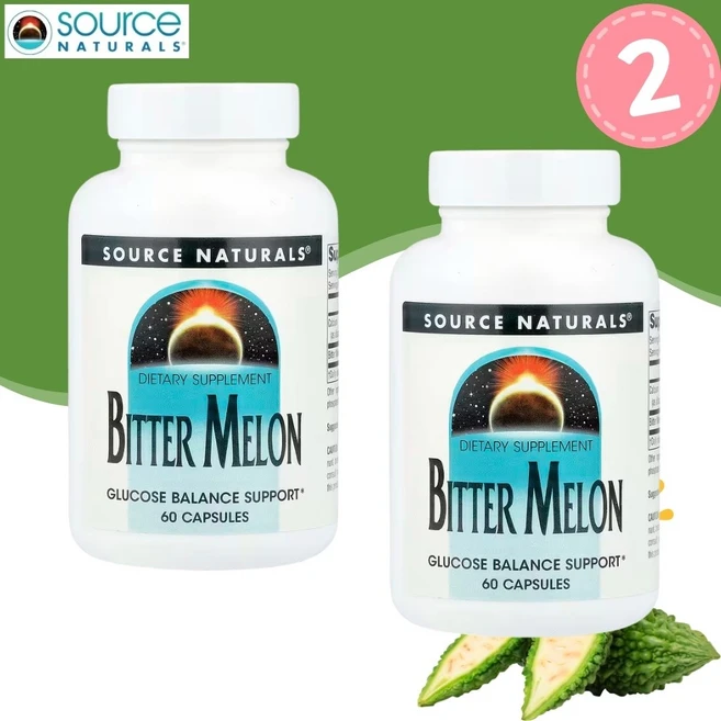 소스내추럴스 여주추출물 비터멜론 BitterMelon 60캡슐 2개, 60정, 1개 - 쿠팡