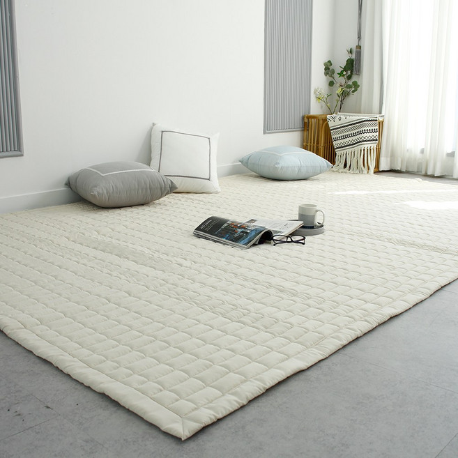 온가족이 한 곳에 포근하고 도톰한 패밀리 침대 패드, 나비오트밀