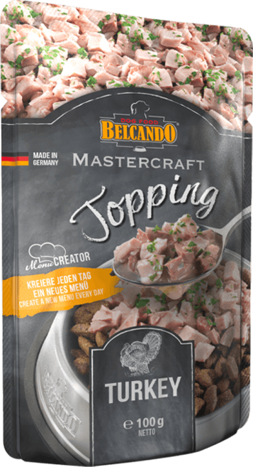 벨칸도 강아지 마스터크래프트 토핑 간식, 100g, 1개, 칠면조