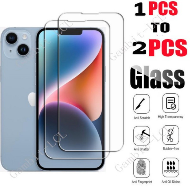 1-2PCS Apple iPhone 14 Pro Max 13 12 11 미니 XR XS 7 8 Plus 화면 보호 강화 유리 필름, 02 1PCS, 01 강화 유리, 13 iPhone 11 Pro