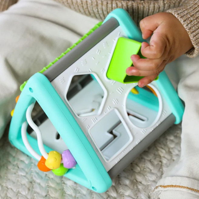 도형넣기 감각자극 유아 애기 아이놀이 소근육발달장난감, 1개