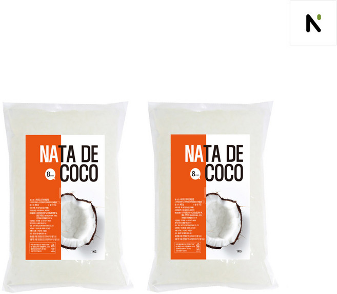 네이쳐티 나타데코코 8x8x8mm 1kg 2개세트, 2개