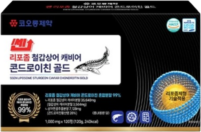 코오롱제약 리포좀콘드로이친 고관절 무릎관절 약4달분, 1박스, 120정