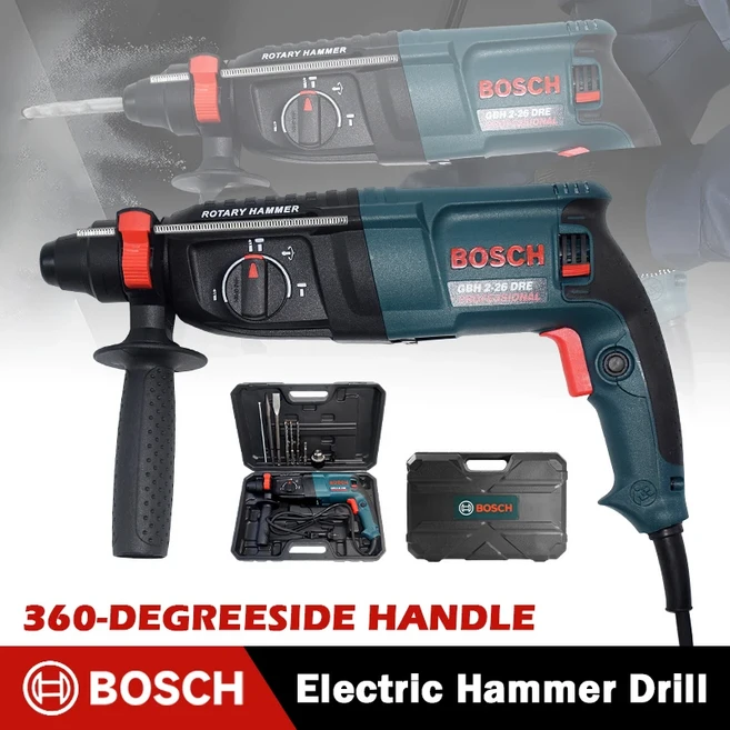 BOSCH GBH2-28 로터리 해머(박스 포함) SDS-Plus 3.2J 충격 810W 전력, 01 EU, 01 GBH2 - 28