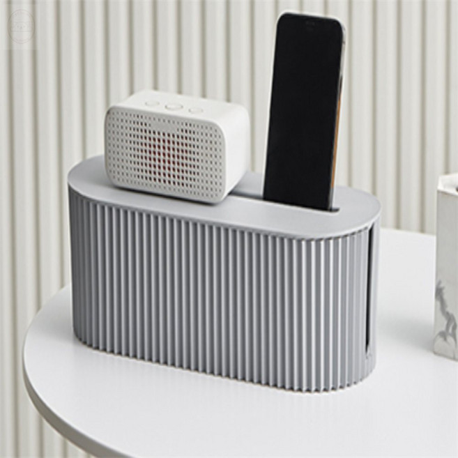 빛보배랑 멀티탭 정리함 멀티탭정리함소형, 그레이, 1개