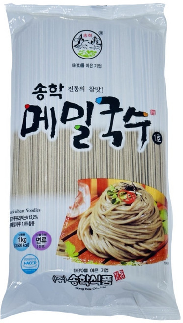 송학식품 메밀국수, 15개, 1kg