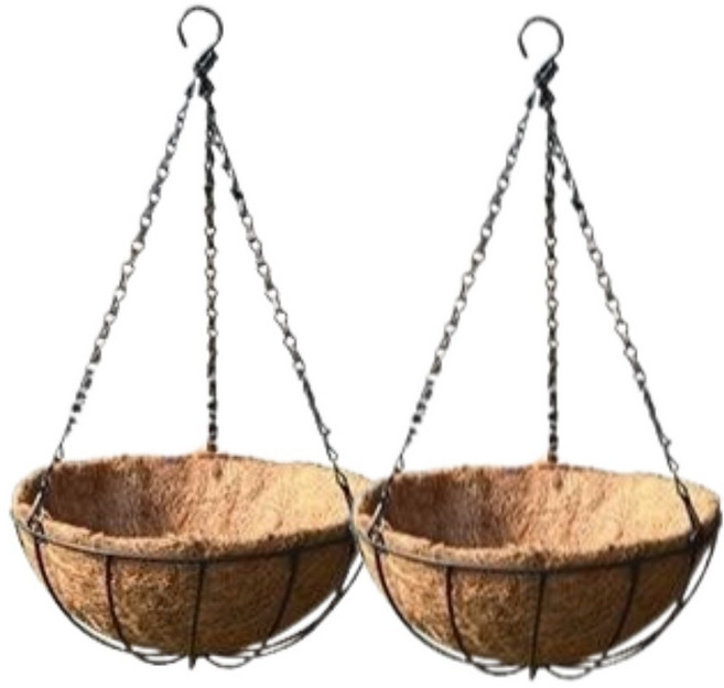 코코넛 공중화분, 2개