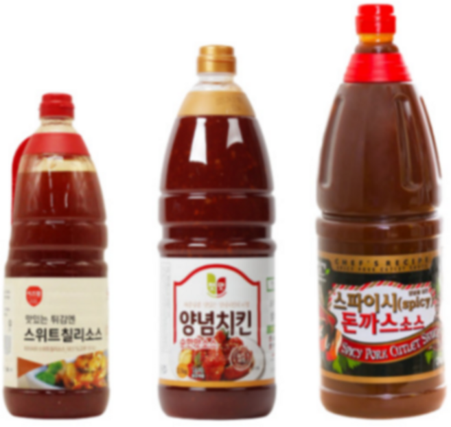 피카츄 돈까스소스 대용량 튀김 양념소스 2kg, 피카츄돈까스소스 （스파이시）, 1개