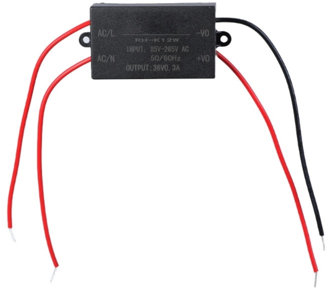 DC140V-370V/AC85V-265V 대 DC5/6/9/12/15/24/36V 전원 공급 장치 어댑터 라우터 스피커 용 다중 목적 전압 변환기, 36v300ma, 1개