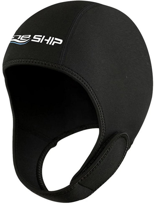 네오프렌 다이빙 후드 스쿠버 건조성 잠수복 신축성 수영 모자 보트 타기용 열 카약 카누용, Black, 색상: 1. Black, 1개