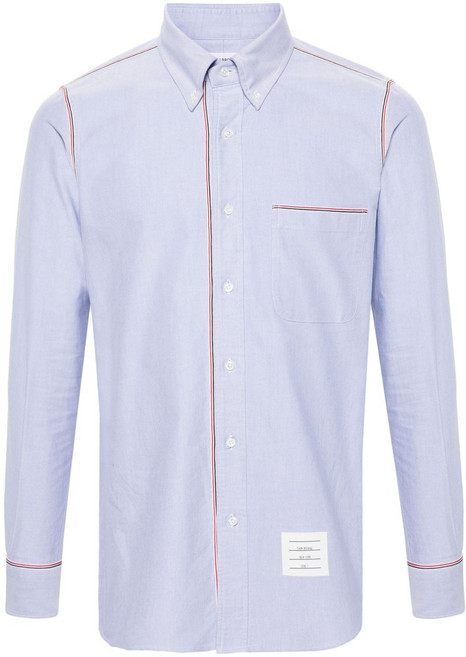 톰 브라운 그로그랭 트리밍 코튼 셔츠