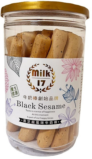 純新MILK 17-黑芝麻風味牛奶棒(200g/罐), 1個, 200g