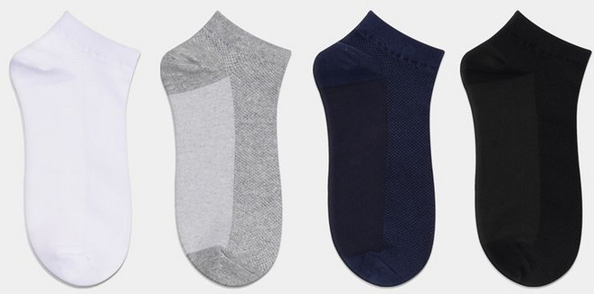 노디자인 PG 아빠용 학생용 심플 메쉬 망사 발목 양말 5족 세트 여자양말 남자양말 학생 주니어 데일리 심플 패션