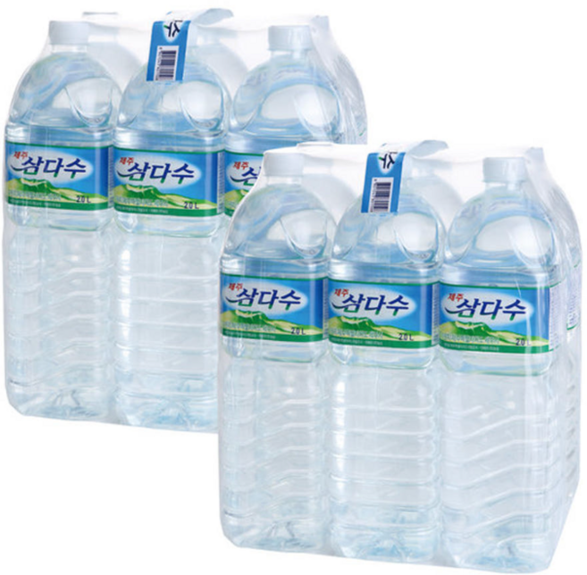 삼다수 무/유라벨 랜덤, 12개, 2L