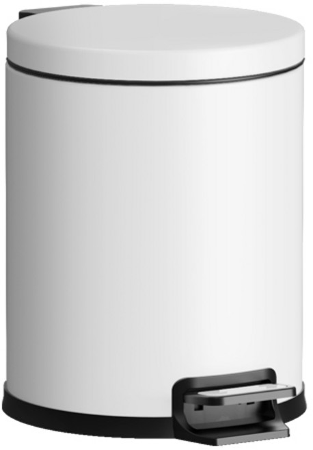 쓰레기 통 기저귀 쓰레기 통 상업용 사무실 건물을 위한 스테인리스 소음이 없는 페달 쓰레기 통 매트 백색, 무광택 흰색
