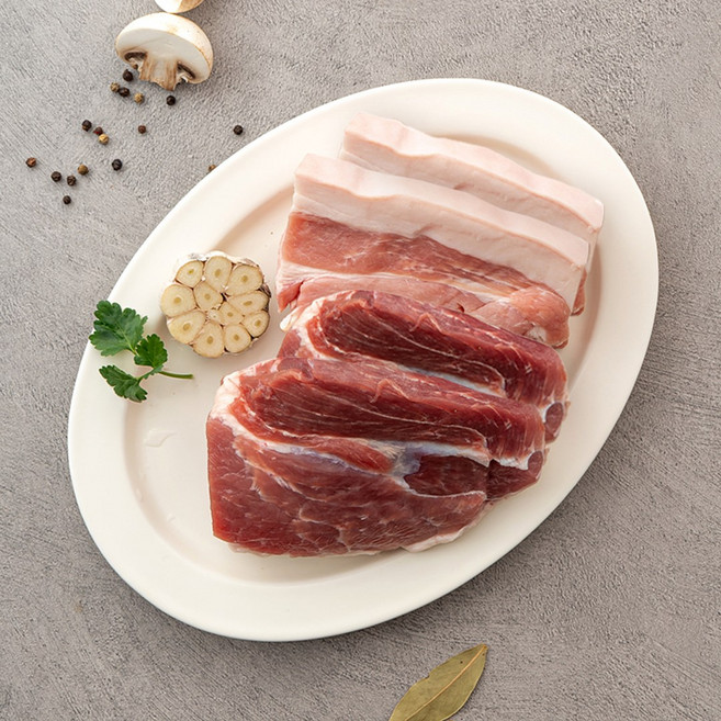 미트인 한돈 앞다리살 구이용 기본(껍질없음), 1개, 500g