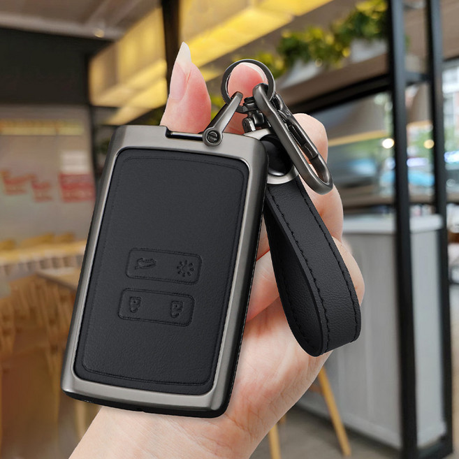 HAKO 드레스업 키케이스 키홀더 (르노호환 S03), S-03, 블랙