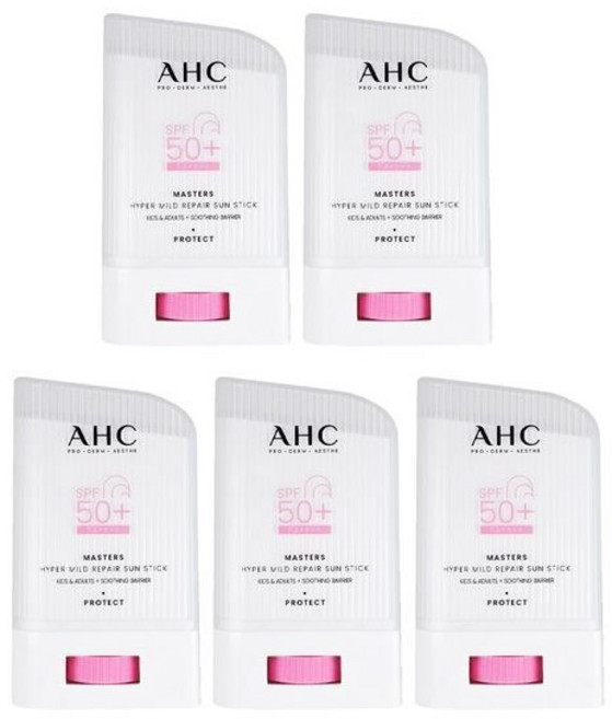 2025 최신상 AHC 마스터즈 하이퍼 마일드 리페어 선스틱, 22g, 5개