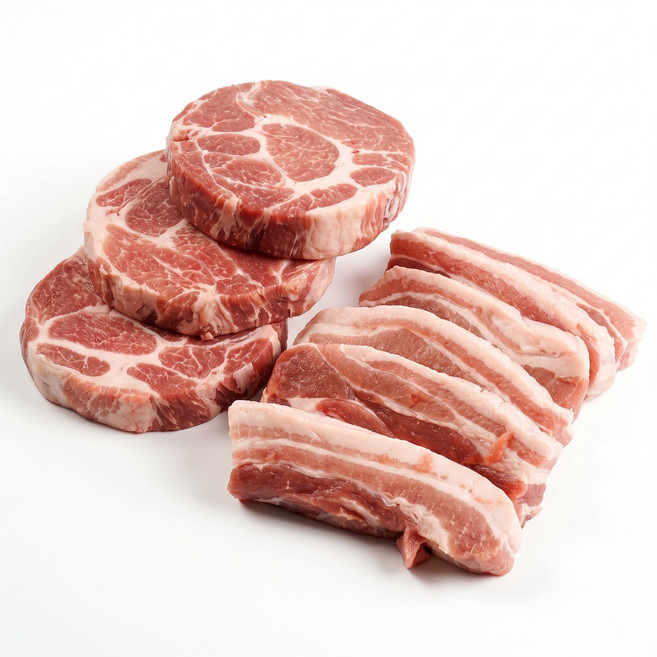 세계3대 진미 스페인 듀록 삼겹살1kg + 목살1kg 총 2kg, 2개, 1kg