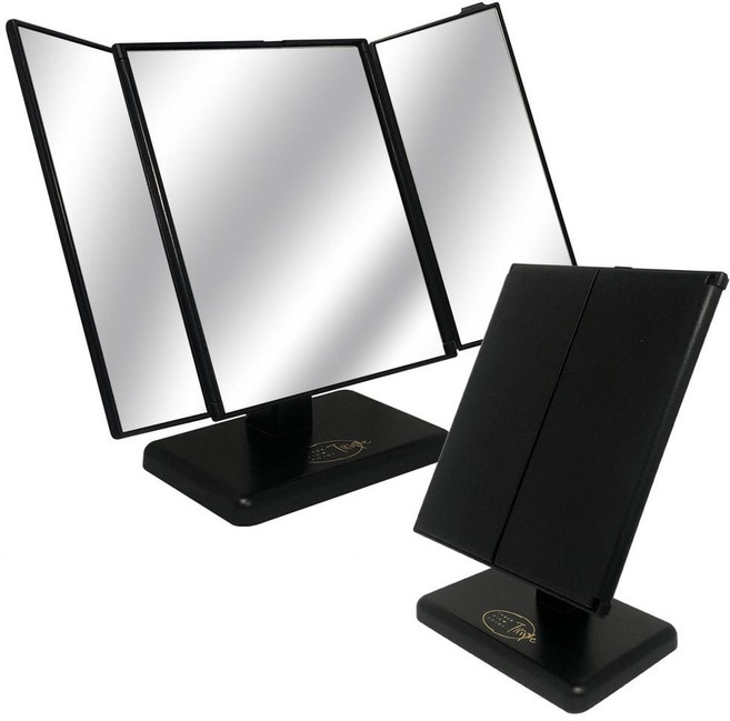 쉬미리 삼면거울(선택) 삼면탁상거울 접이식탁상거울 양면, 상세참조
