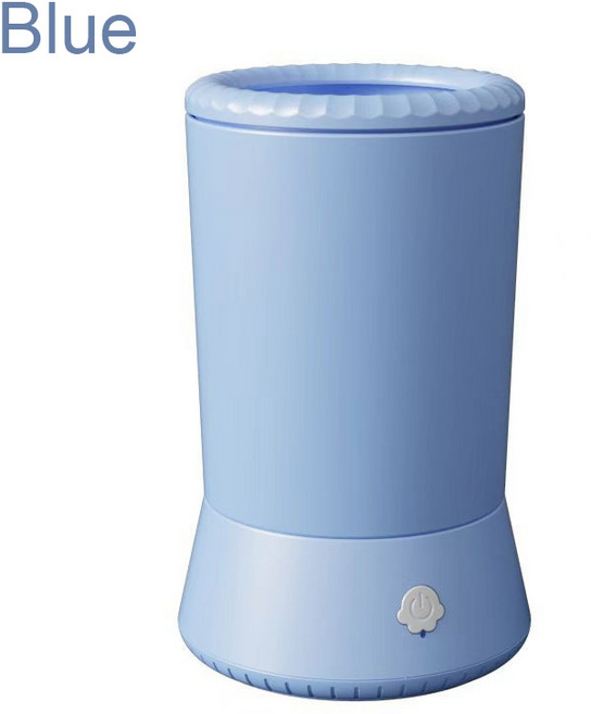 전기 애완 동물 발 세탁기 컵 휴대용 개 청소기 편안한 브러쉬, 1개, 01 Blue