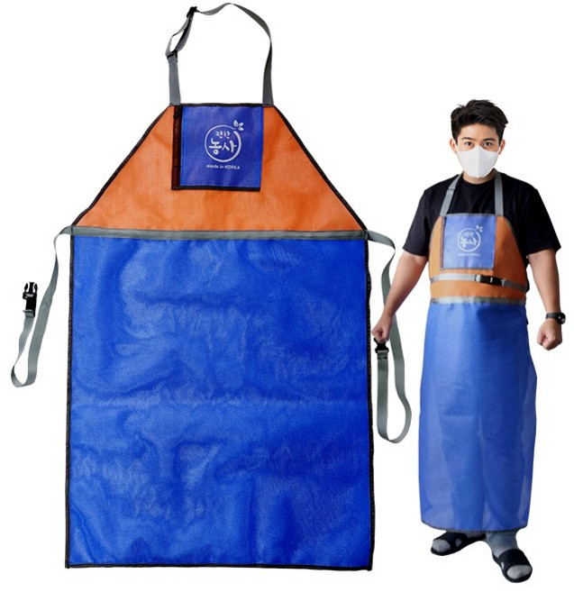 편한농사 농자용품 예초기 앞치마 다용도 앞치마 전체매쉬, 1개