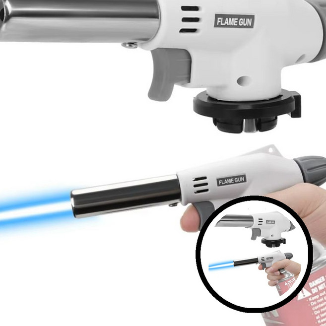 원터치 안전 가정 토치 점화 가스토치 요리 캠핑 요리기구 TLj06816 z18+5469FM, 본상품