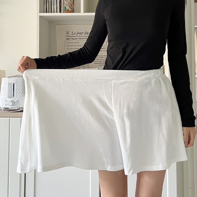 *리뷰BEST* [~5XL] 사이즈보장 올핏 왕밴딩 치마바지 3color
