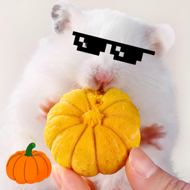햄스터 호박 이갈이 간식 토끼 친칠라 기니피그 용품 호박맛, 1개, 5g