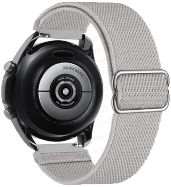 스토리링크 갤럭시 워치7 6 5 4 40mm 44mm 프로 45mm 클래식 43mm 47mm호환 스트랩 시계줄 가죽 메탈 밀레니즈루프 스포츠루프, 12.플렉서블 밴드_그레이, 1개