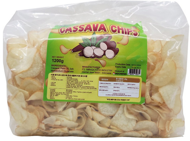 나진 카사바칩, 1개, 1.2kg