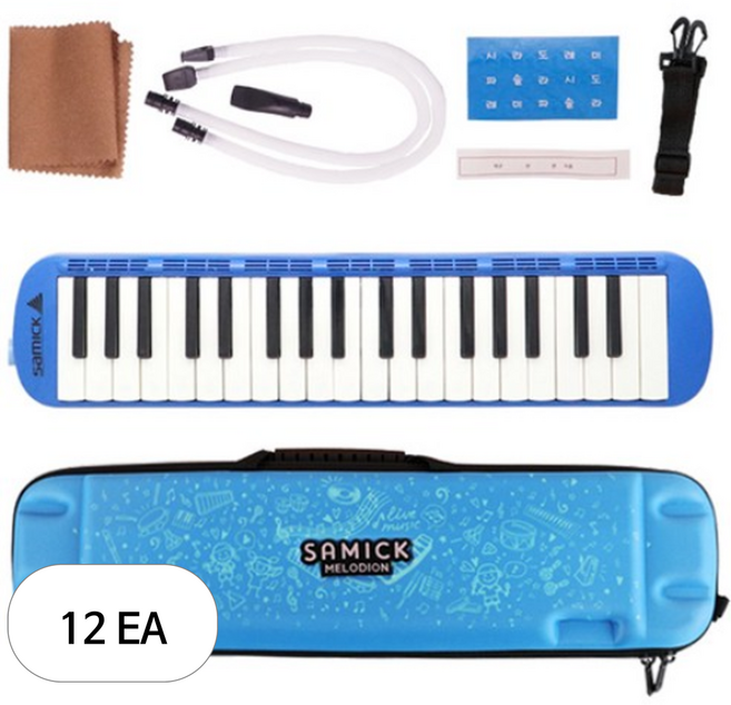 삼익악기 멜로디언 SM-37N, 블루, 12세트