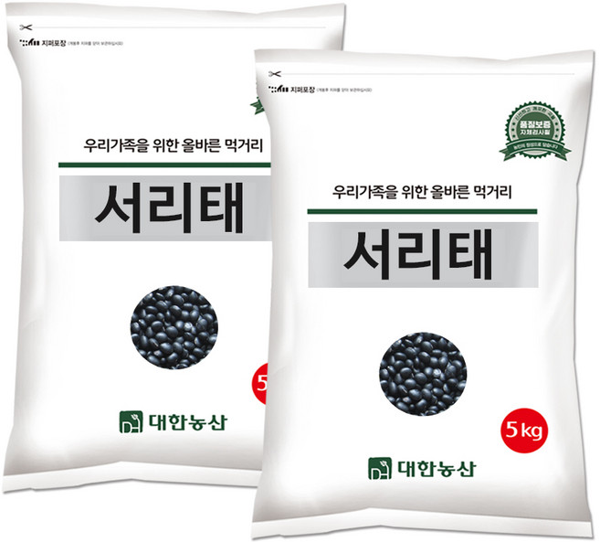 대한농산 국산 서리태 10kg (5kgx2봉) 검정콩, 5kg, 2개