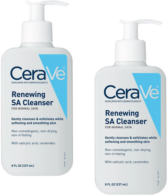 세라비 리뉴잉 SA 페이스 클렌저 CeraVe Renewing SA Face Cleanser Normal Skin, 237ml, 2개